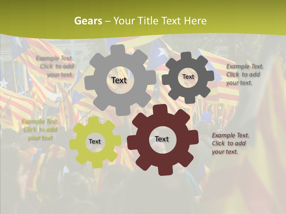 Independentist City Estelada PowerPoint Template