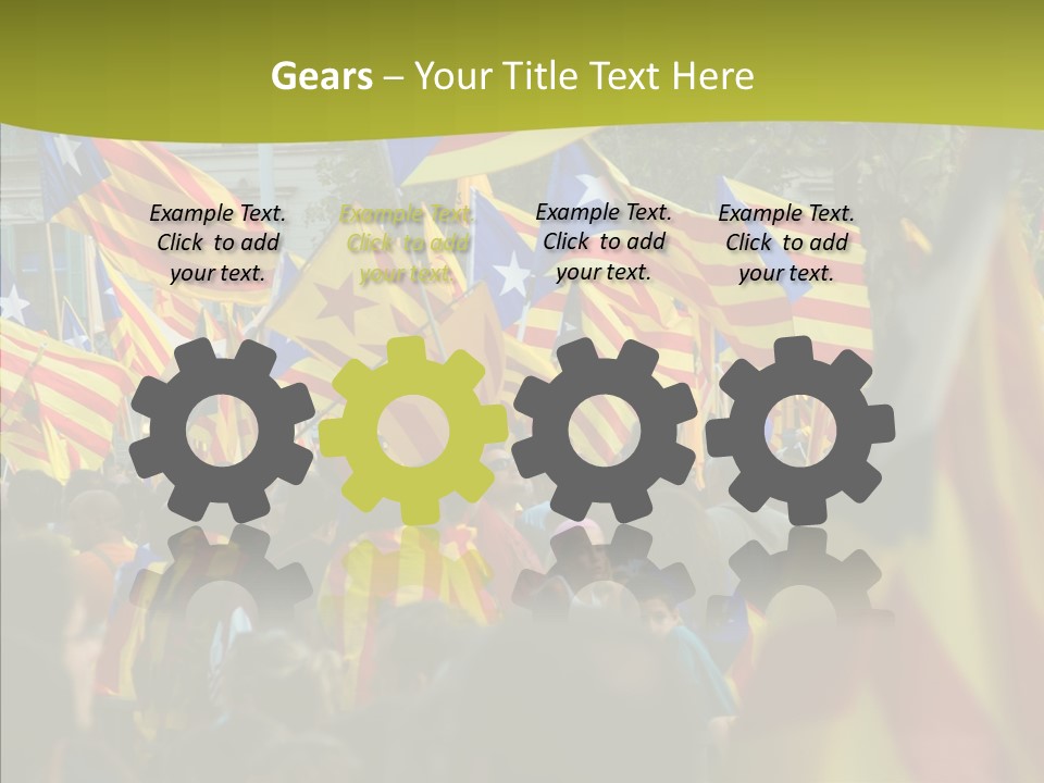 Independentist City Estelada PowerPoint Template