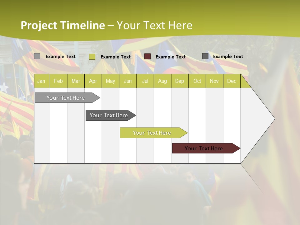 Independentist City Estelada PowerPoint Template