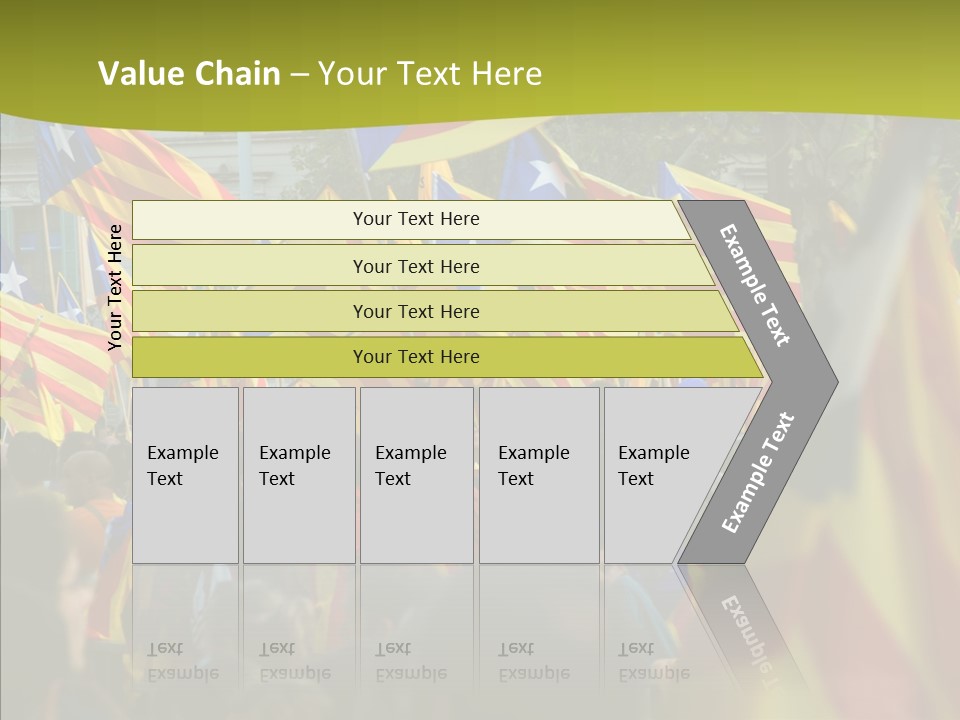Independentist City Estelada PowerPoint Template