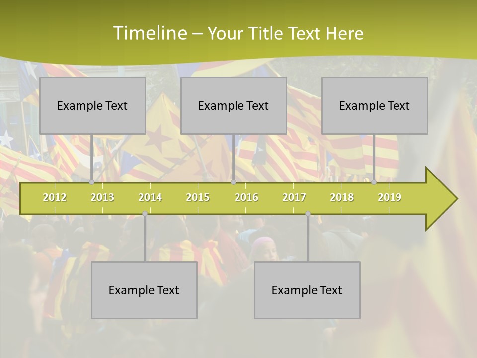 Independentist City Estelada PowerPoint Template