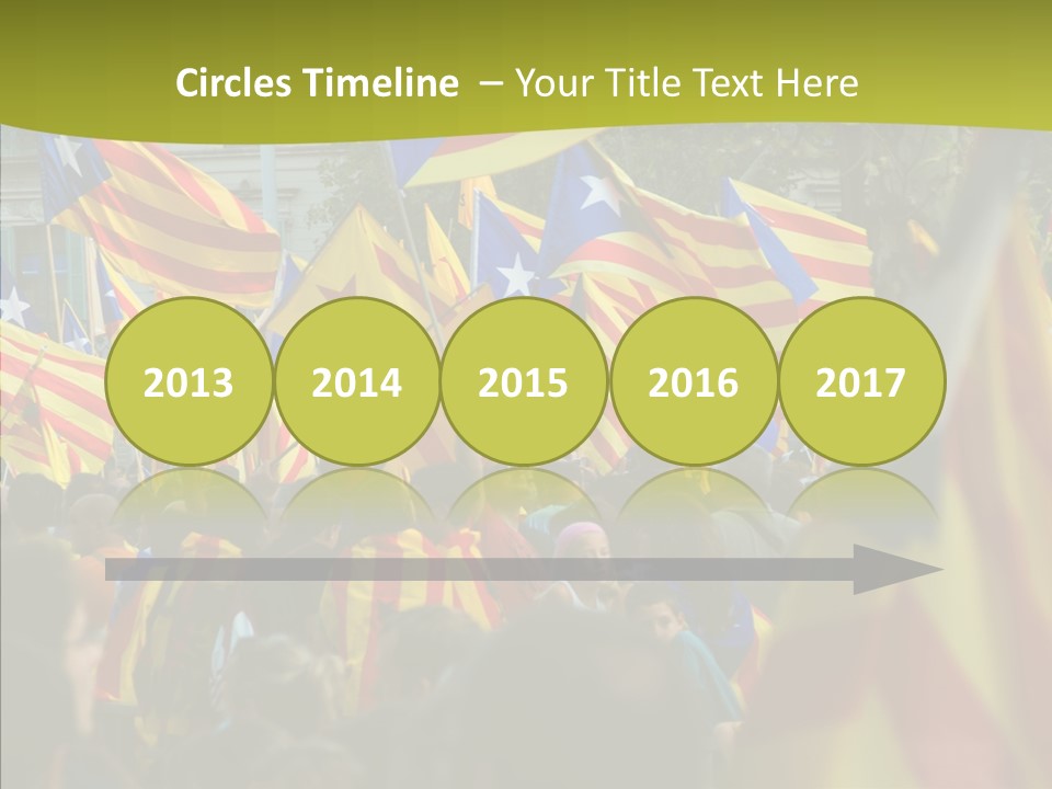 Independentist City Estelada PowerPoint Template