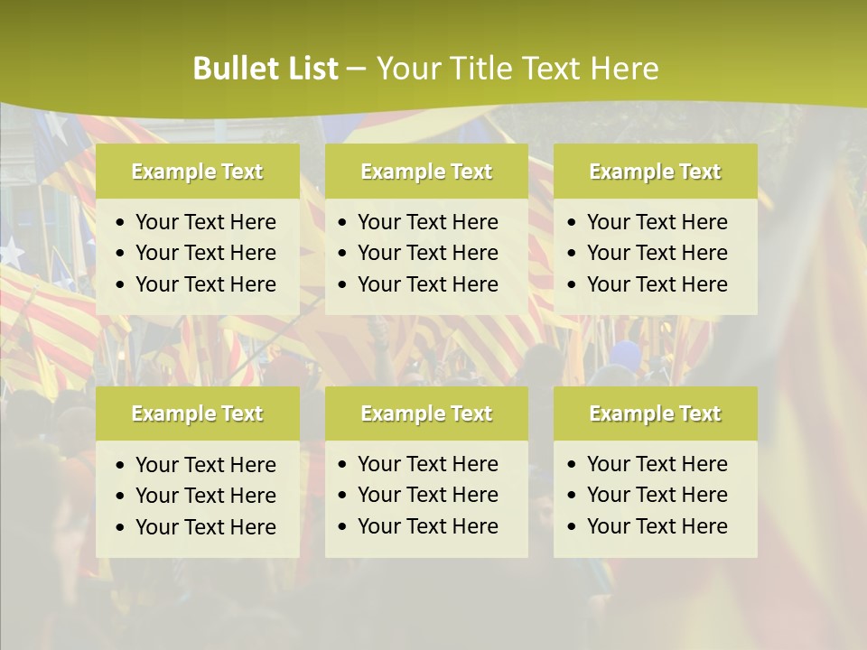 Independentist City Estelada PowerPoint Template