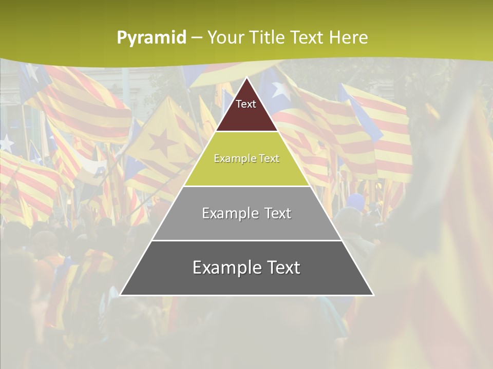 Independentist City Estelada PowerPoint Template