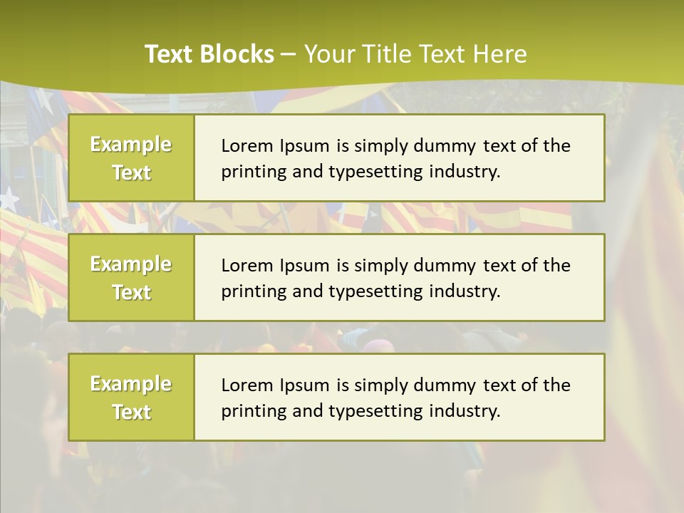 Independentist City Estelada PowerPoint Template