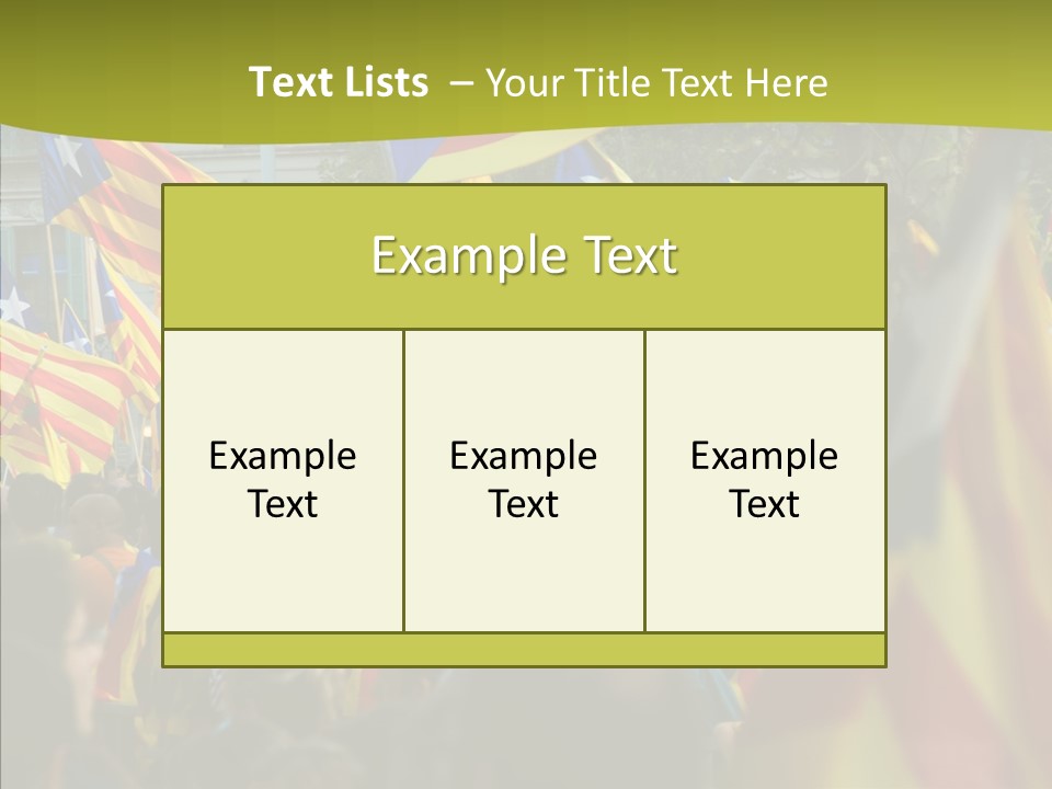 Independentist City Estelada PowerPoint Template