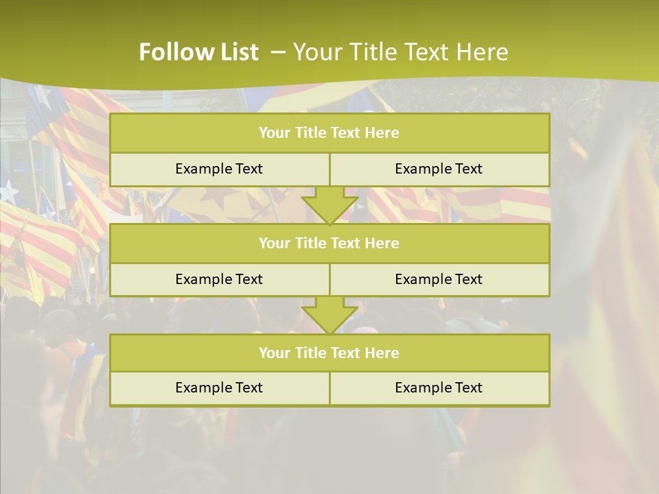 Independentist City Estelada PowerPoint Template