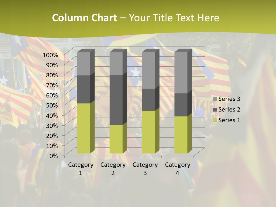 Independentist City Estelada PowerPoint Template