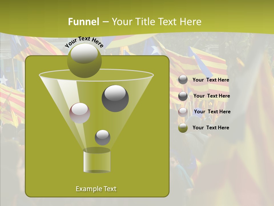 Independentist City Estelada PowerPoint Template