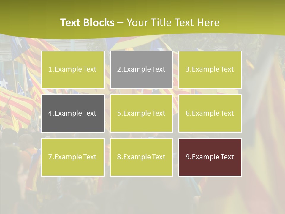 Independentist City Estelada PowerPoint Template