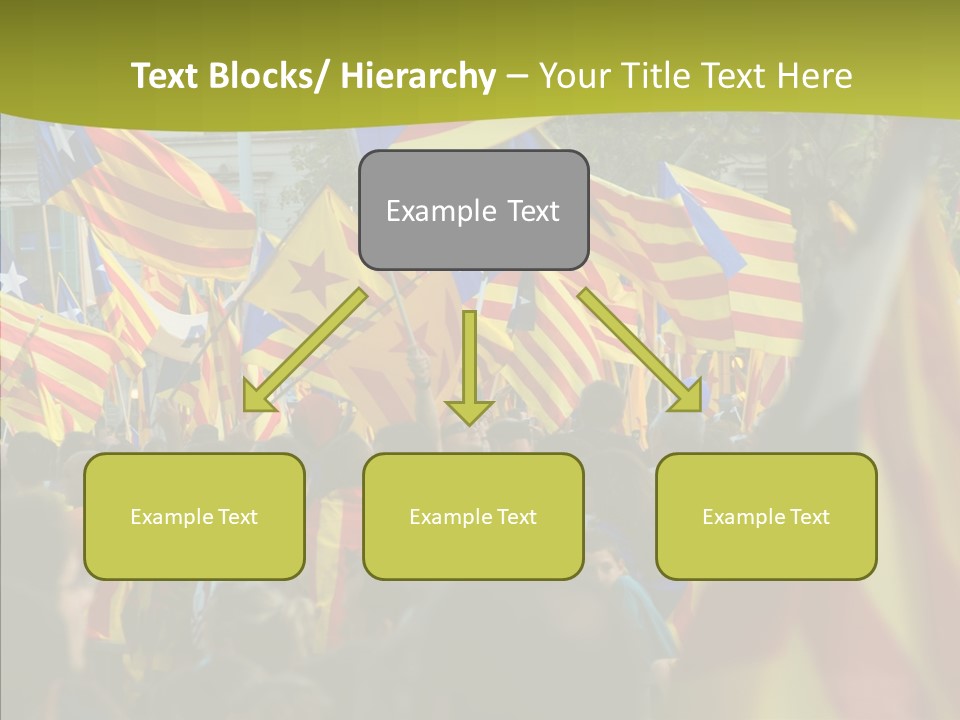 Independentist City Estelada PowerPoint Template
