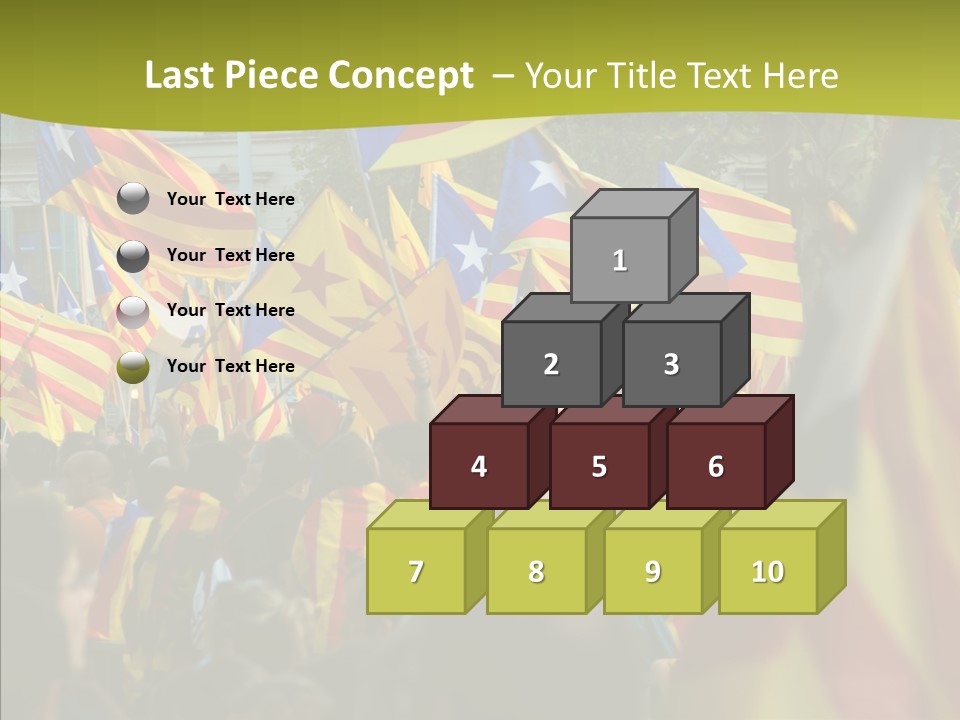 Independentist City Estelada PowerPoint Template