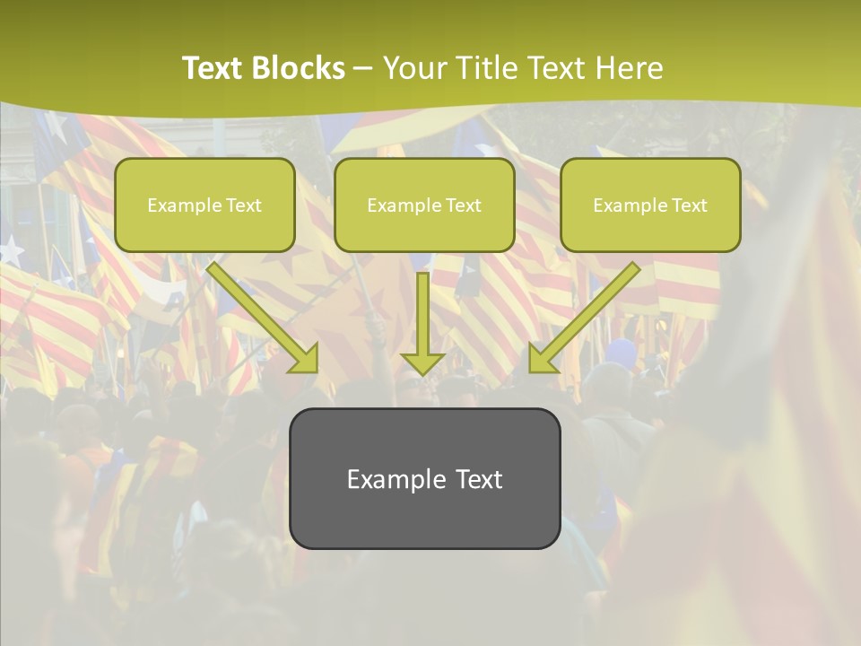 Independentist City Estelada PowerPoint Template