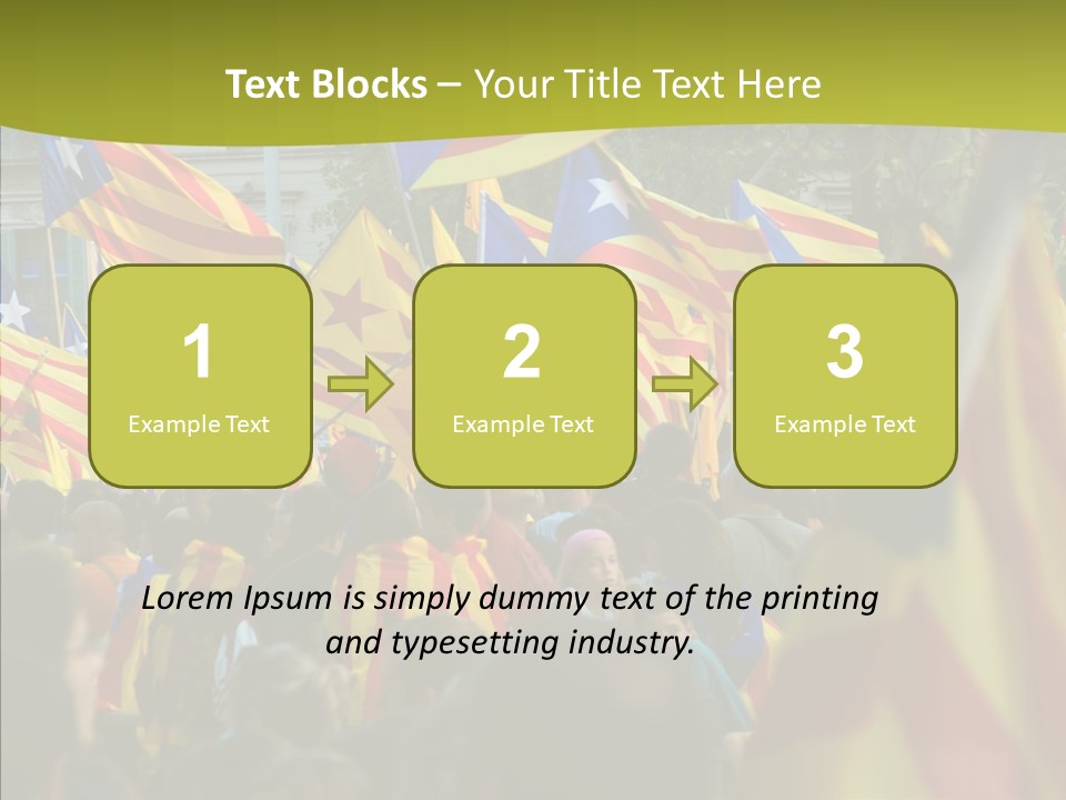 Independentist City Estelada PowerPoint Template