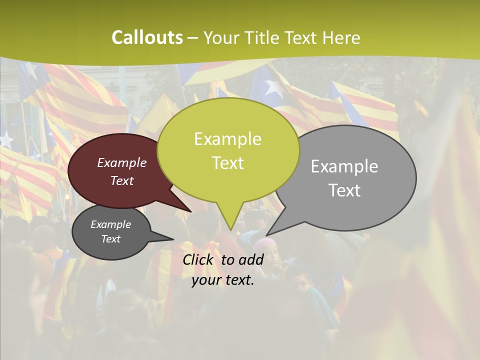 Independentist City Estelada PowerPoint Template