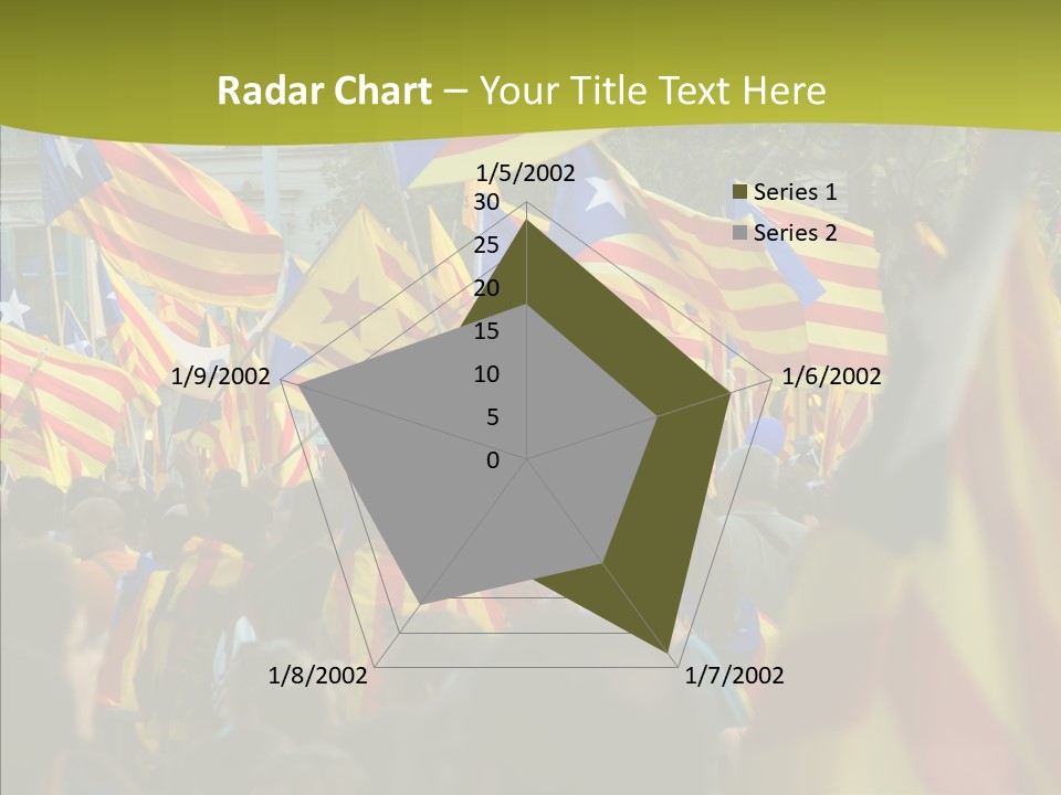 Independentist City Estelada PowerPoint Template