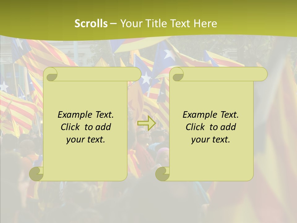 Independentist City Estelada PowerPoint Template