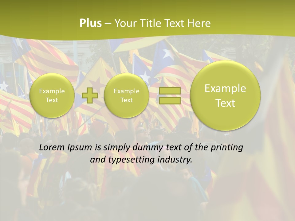 Independentist City Estelada PowerPoint Template