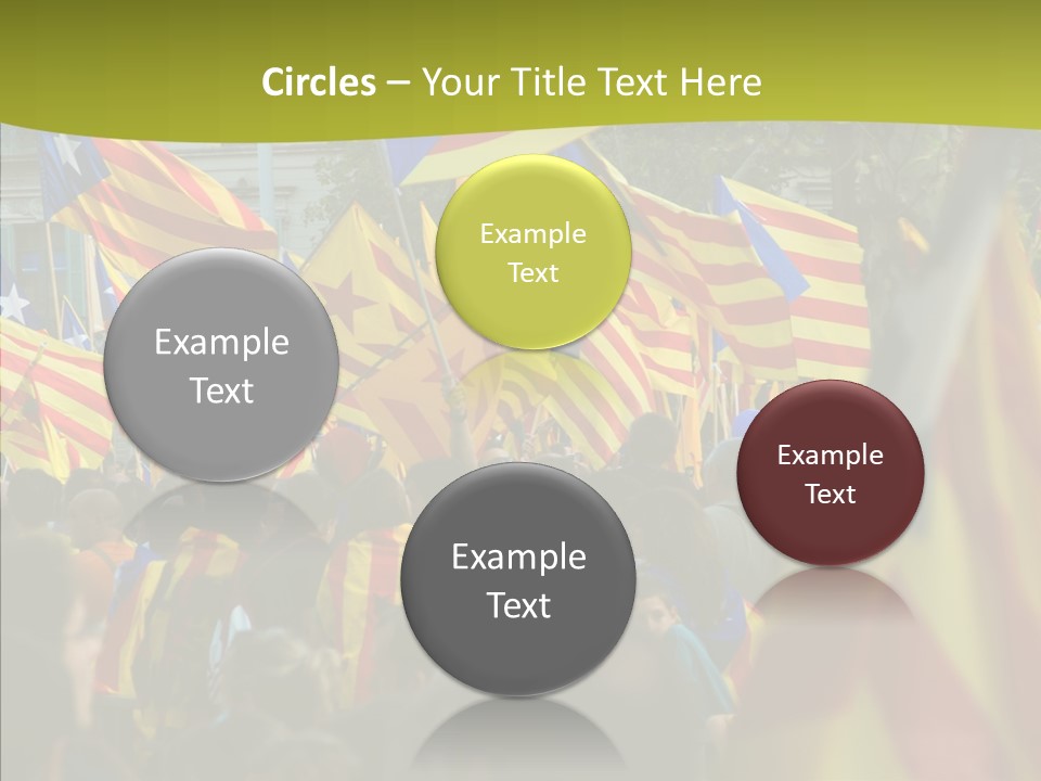 Independentist City Estelada PowerPoint Template