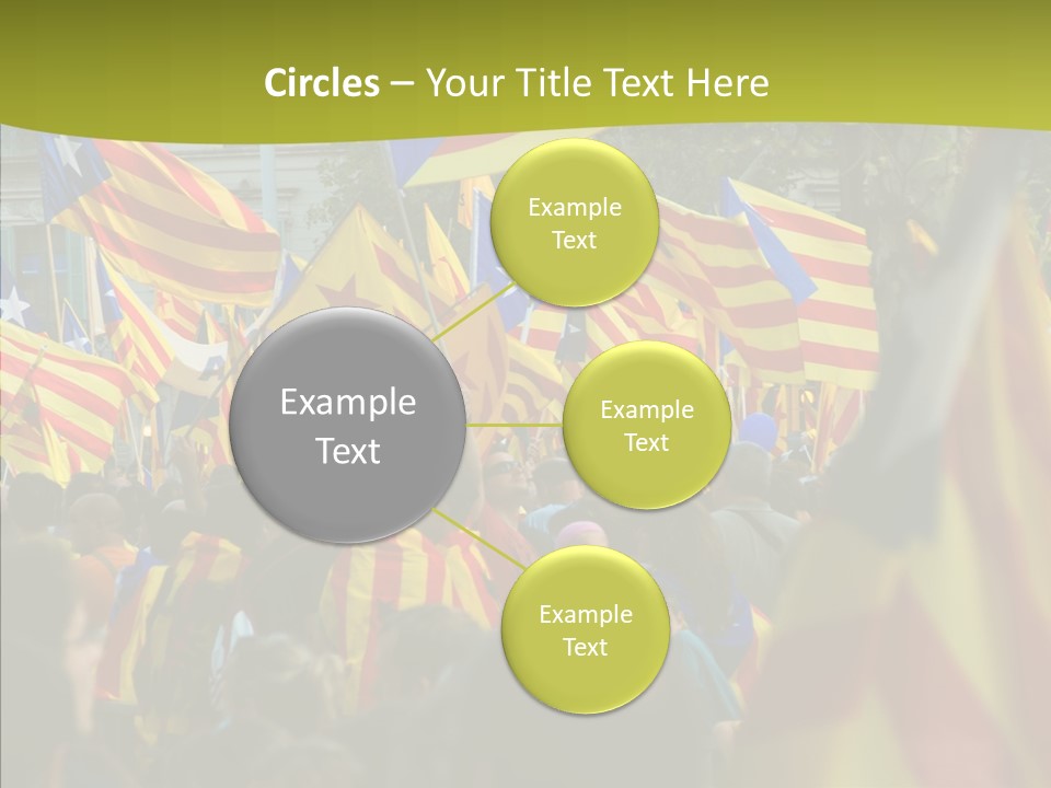 Independentist City Estelada PowerPoint Template