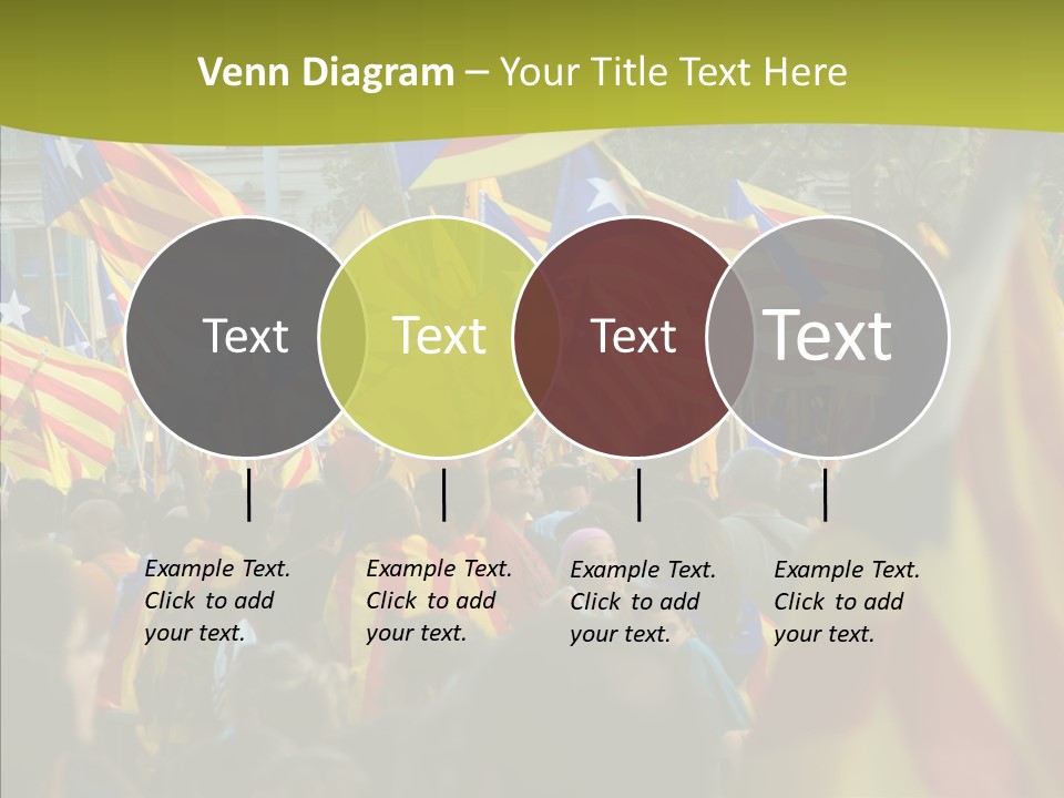 Independentist City Estelada PowerPoint Template