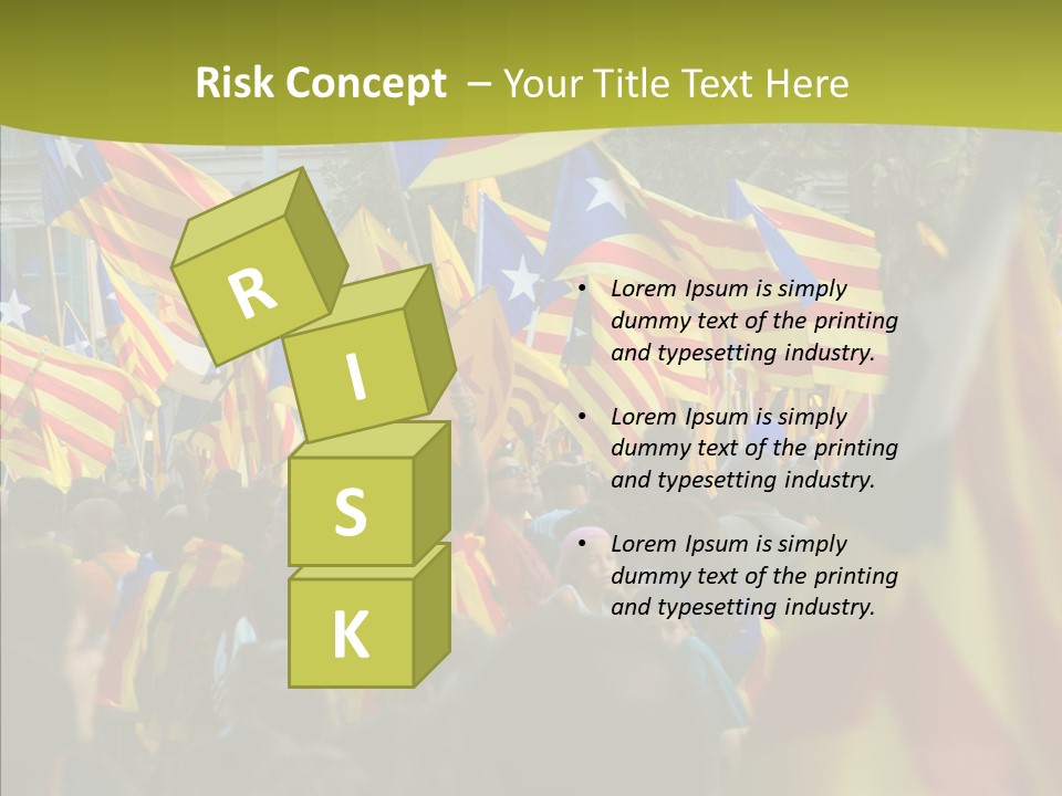 Independentist City Estelada PowerPoint Template
