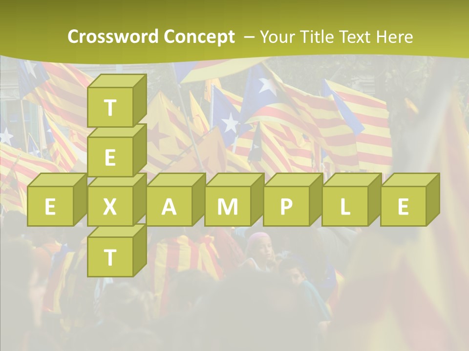 Independentist City Estelada PowerPoint Template