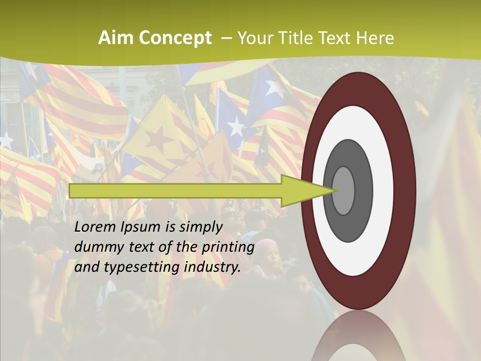 Independentist City Estelada PowerPoint Template