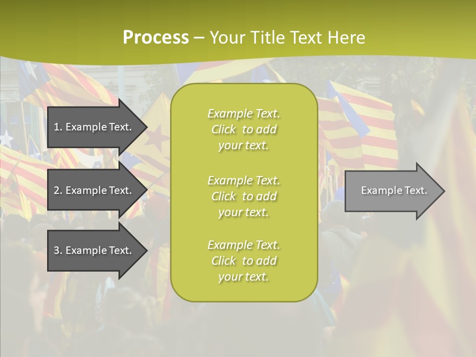 Independentist City Estelada PowerPoint Template