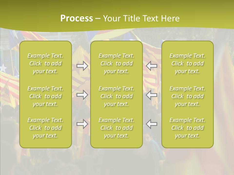 Independentist City Estelada PowerPoint Template