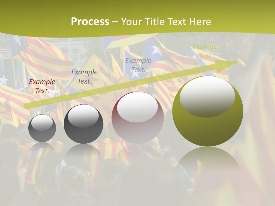 Independentist City Estelada PowerPoint Template