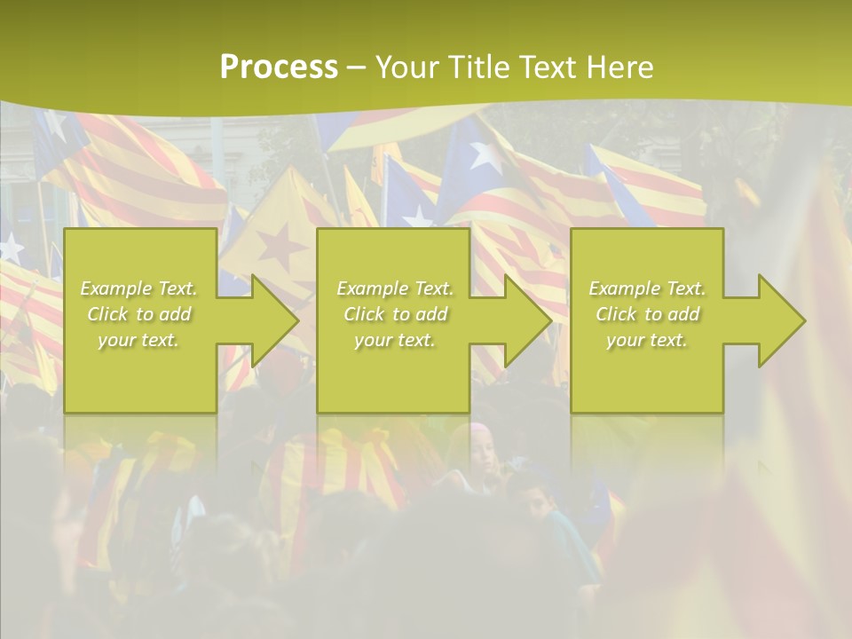 Independentist City Estelada PowerPoint Template