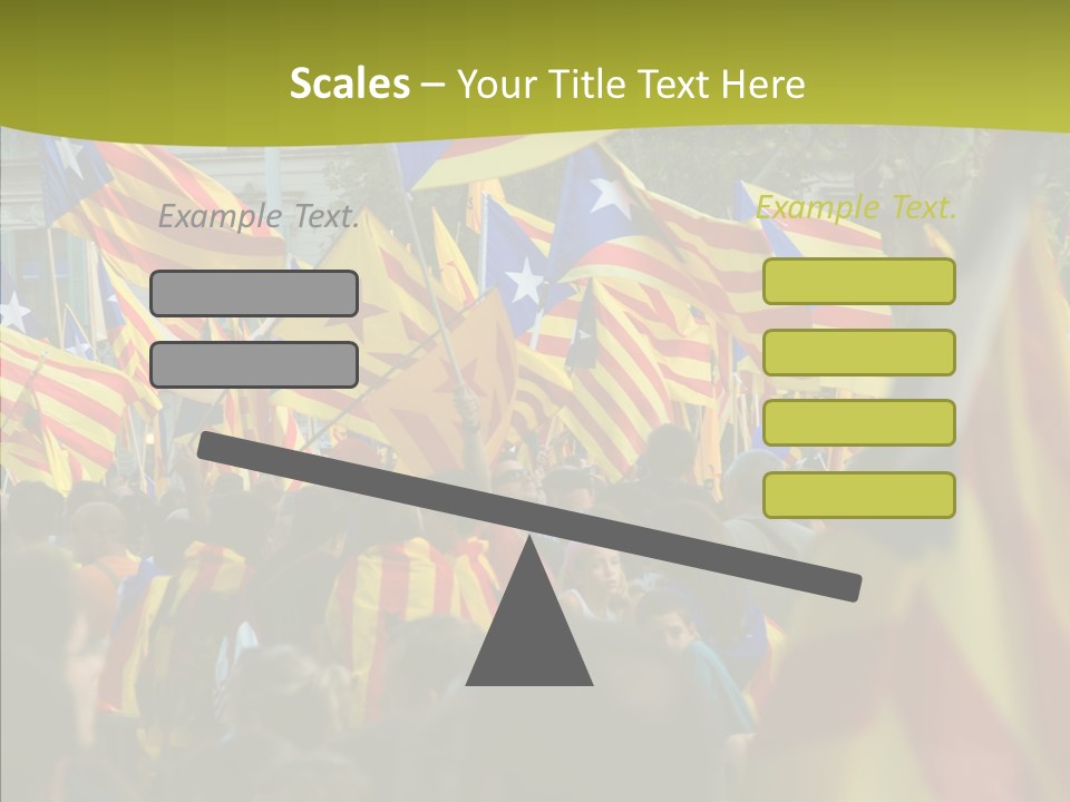 Independentist City Estelada PowerPoint Template