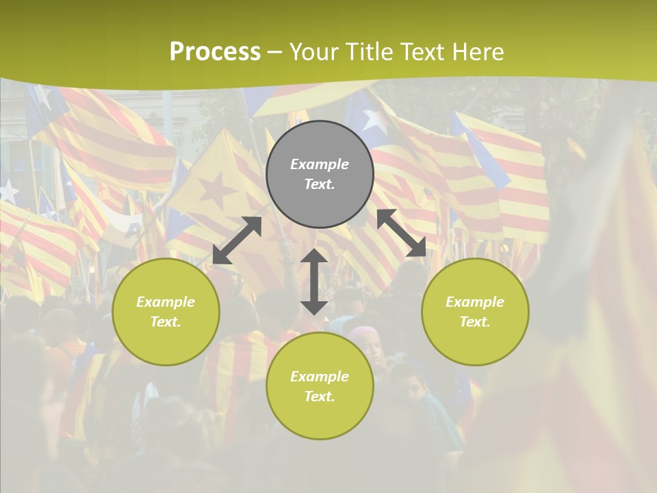 Independentist City Estelada PowerPoint Template
