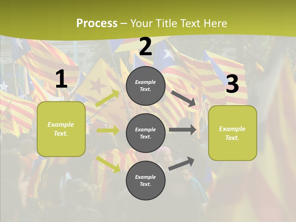 Independentist City Estelada PowerPoint Template