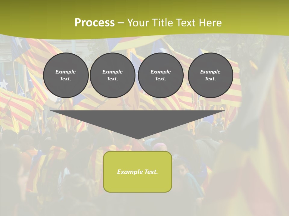 Independentist City Estelada PowerPoint Template