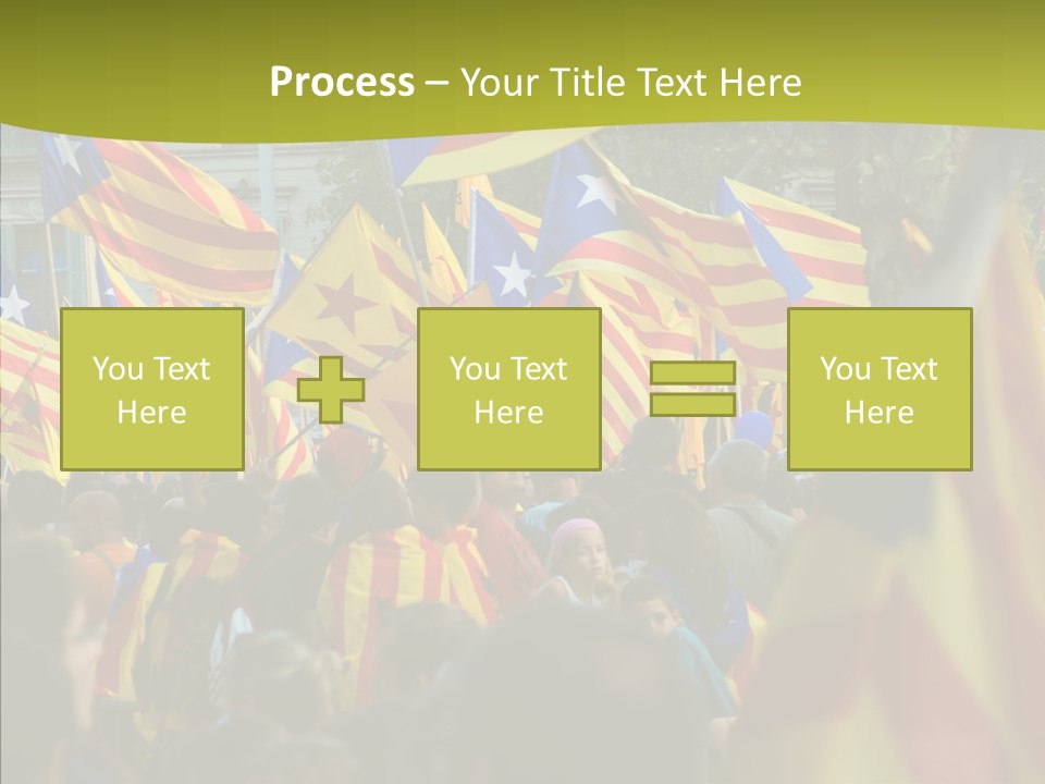 Independentist City Estelada PowerPoint Template