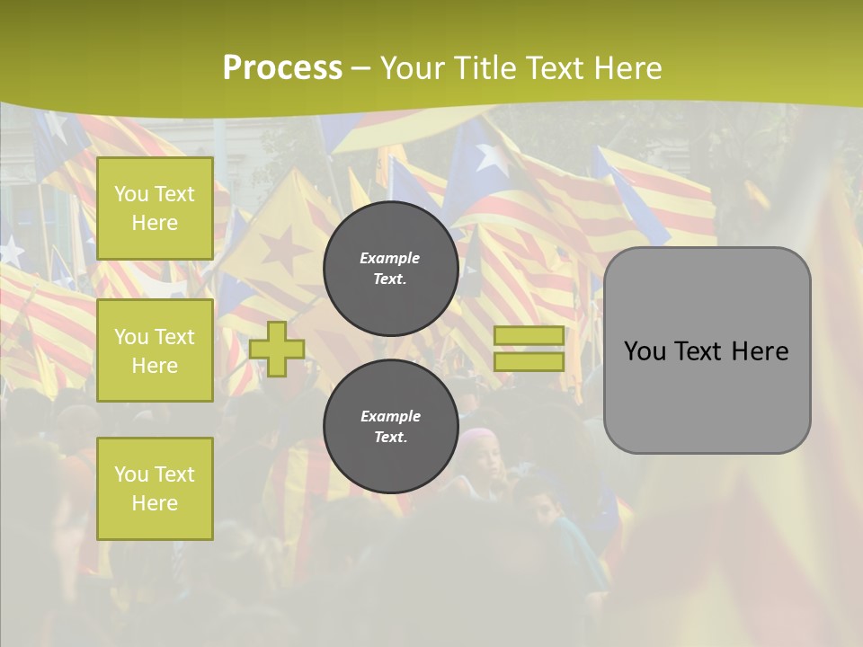 Independentist City Estelada PowerPoint Template