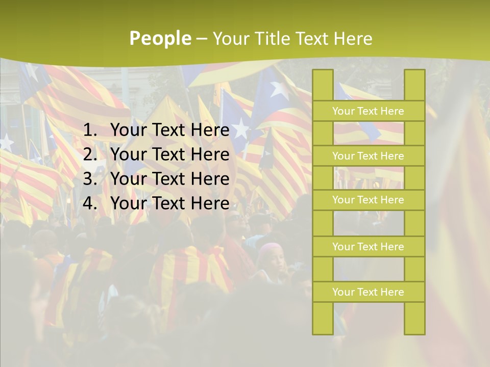 Independentist City Estelada PowerPoint Template