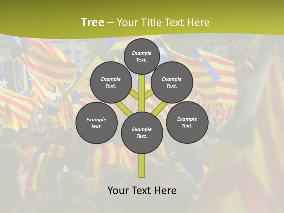 Independentist City Estelada PowerPoint Template