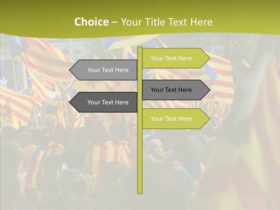 Independentist City Estelada PowerPoint Template