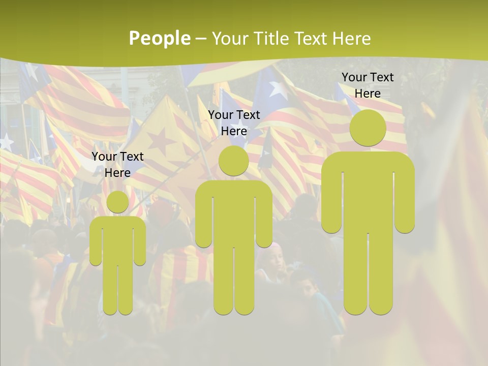 Independentist City Estelada PowerPoint Template