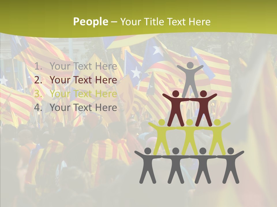 Independentist City Estelada PowerPoint Template