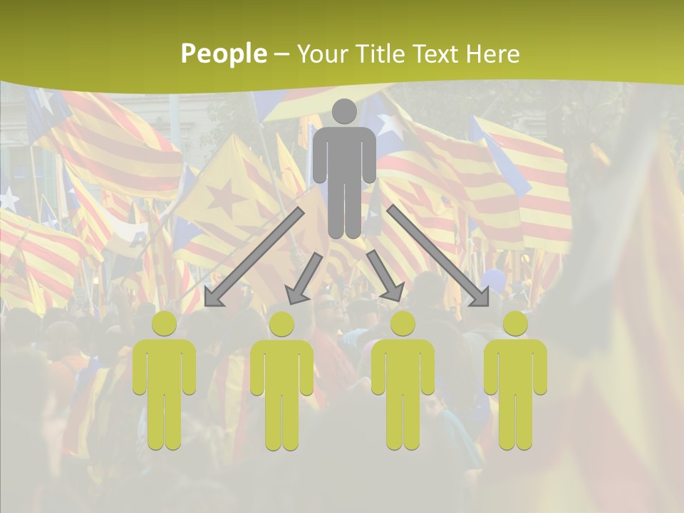 Independentist City Estelada PowerPoint Template