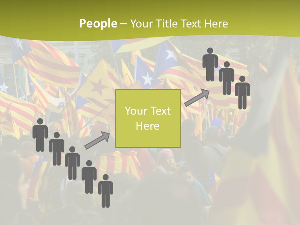 Independentist City Estelada PowerPoint Template