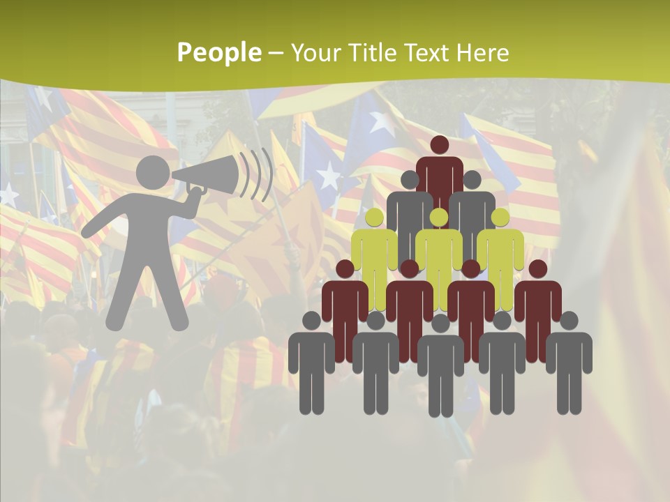Independentist City Estelada PowerPoint Template