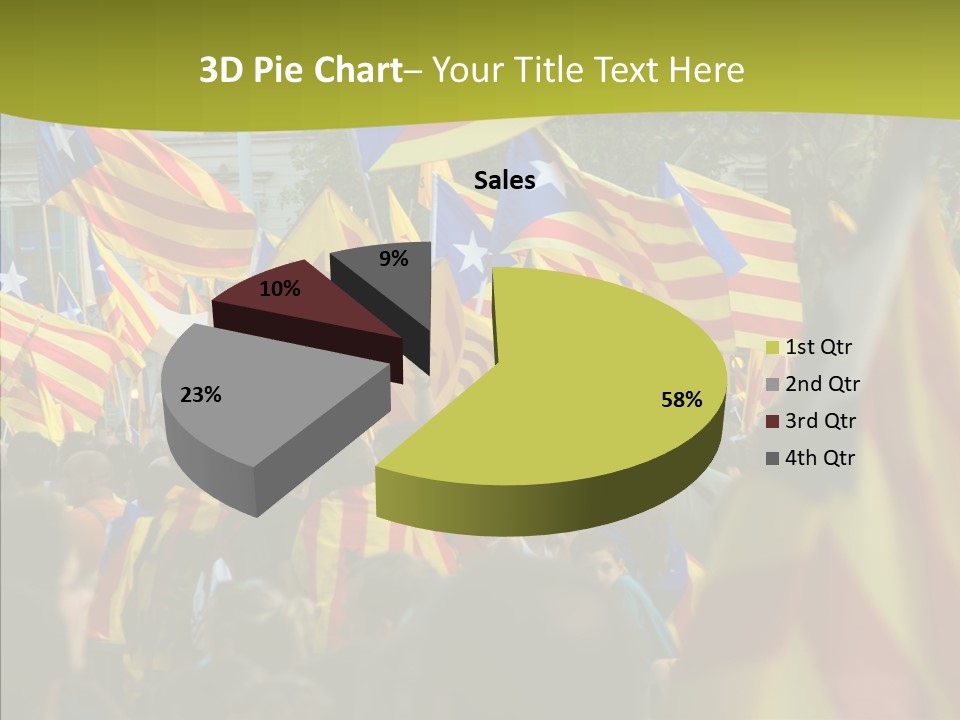 Independentist City Estelada PowerPoint Template