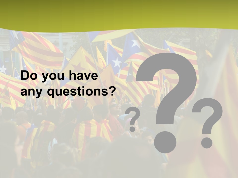 Independentist City Estelada PowerPoint Template