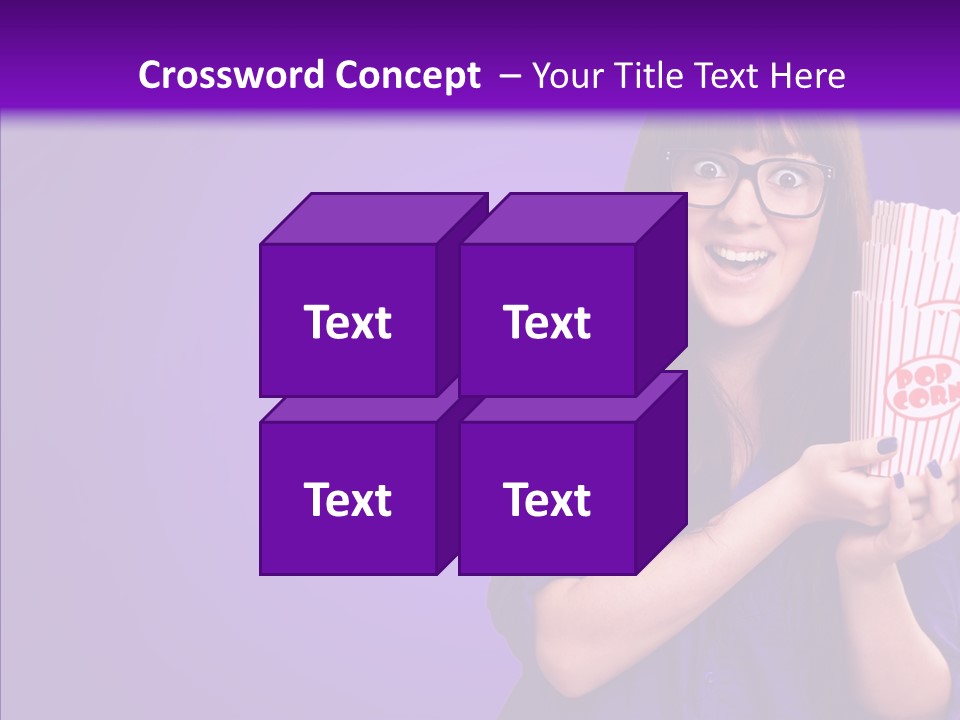 Projection Teenager Showtime PowerPoint Template