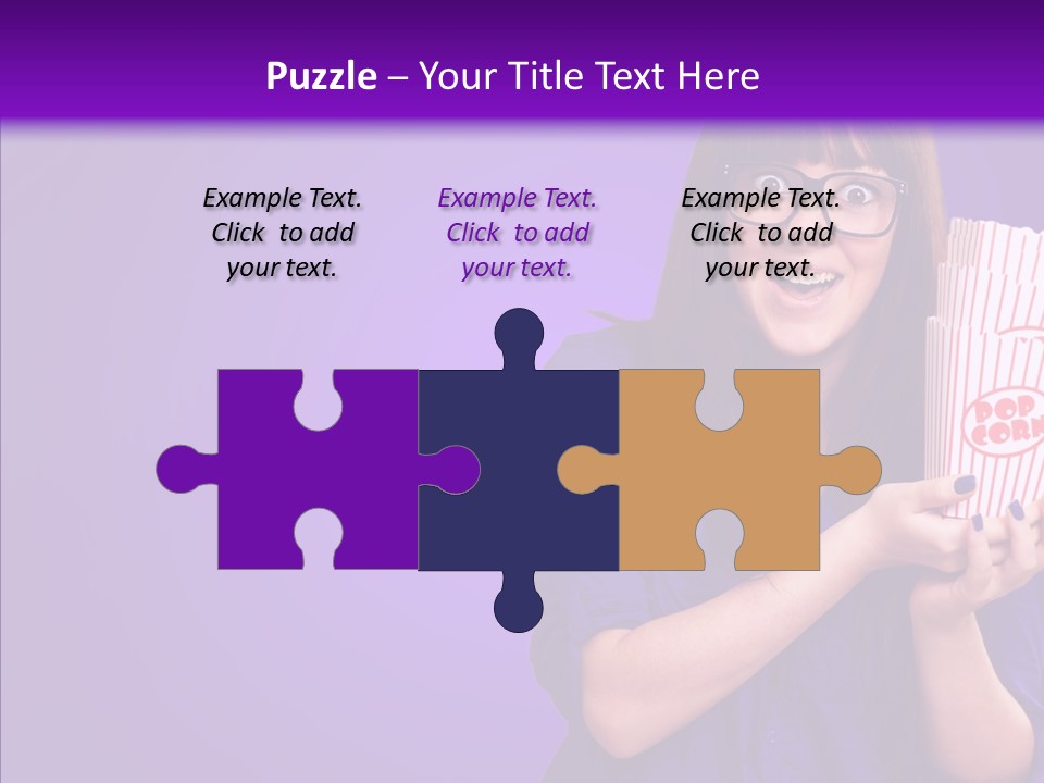 Projection Teenager Showtime PowerPoint Template